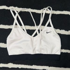 Nike Dri-Fit White Sports Bra Size Small